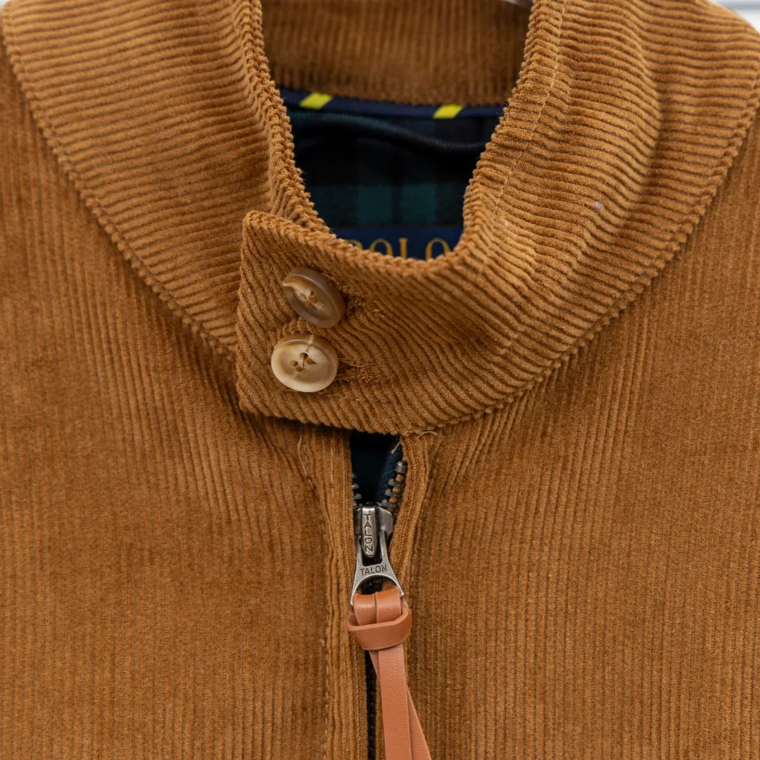 P470 top version (difference in currency) You can scan the QR code to enter the official website Style: Ralph Lauren POLO Ralph Lauren original molded small label embroidered corduroy old money style jacket Color: Picture color Size: S-XL Fabric: Corduroy Accessories: Full set of customized accessories No gender distinction, the same style for men and women